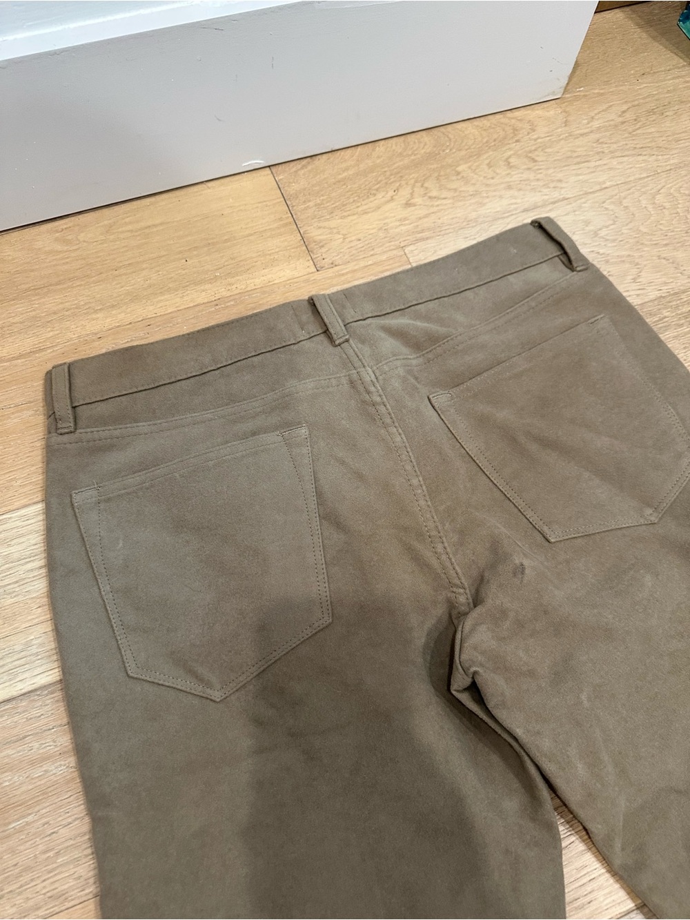Sid Mashburn Trousers Men's 34x32 Brown Moleskin Button Fly Chino - Picture 5 of 12